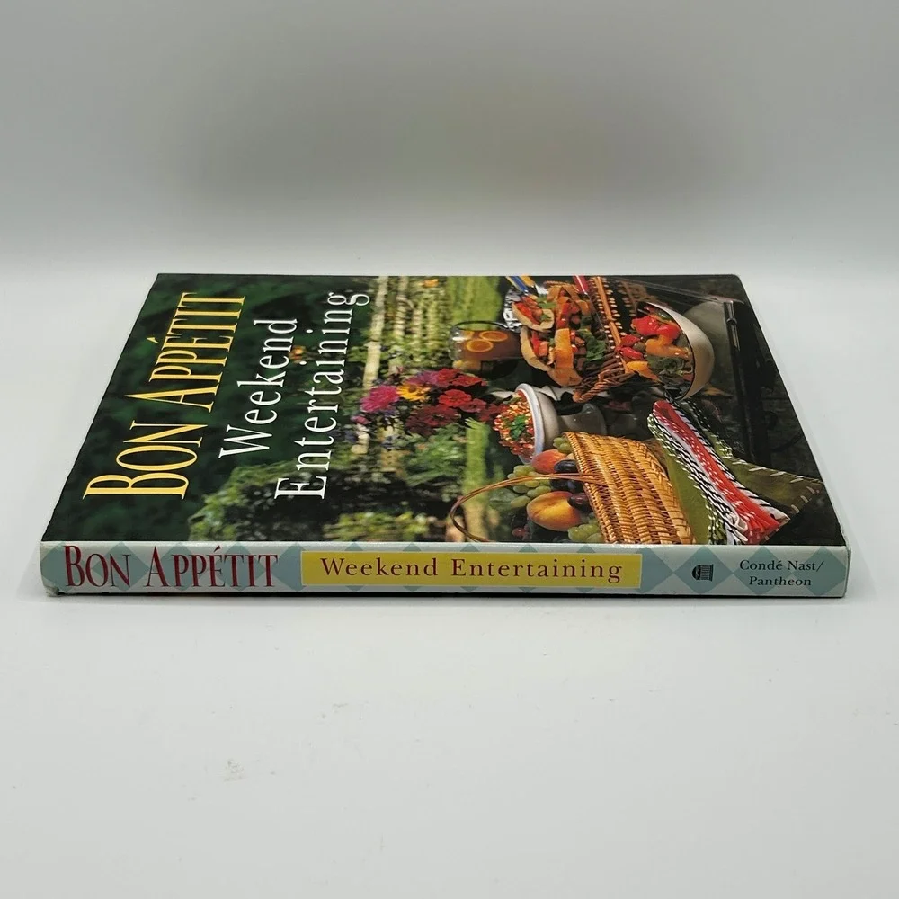 Bon Appetit Weekend Entertaining Cookbook Recipes Party Hardcover Illustrated 98